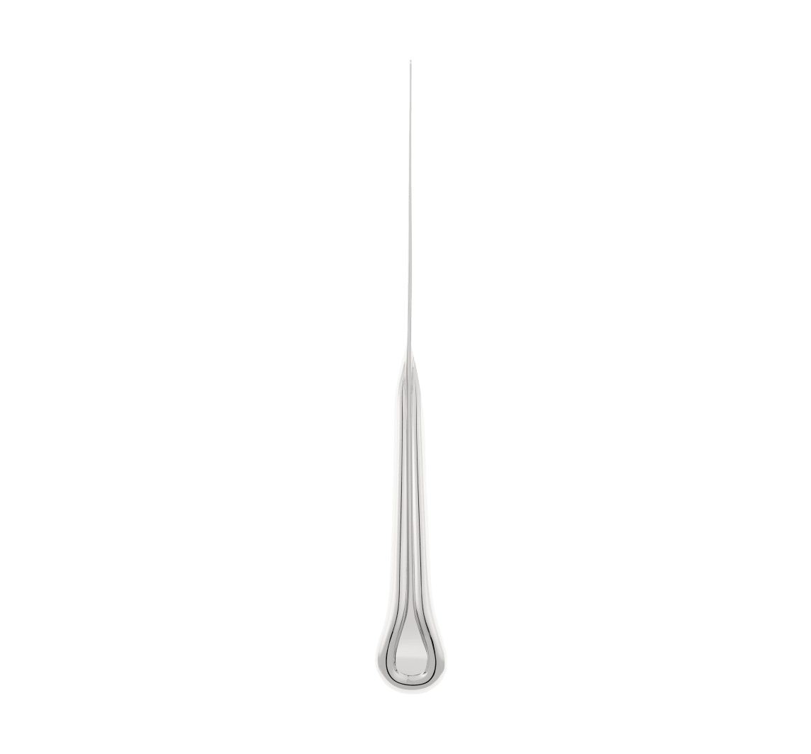 Christofle Carrousel Partially Gilded Silver-Plated Dinner Knife