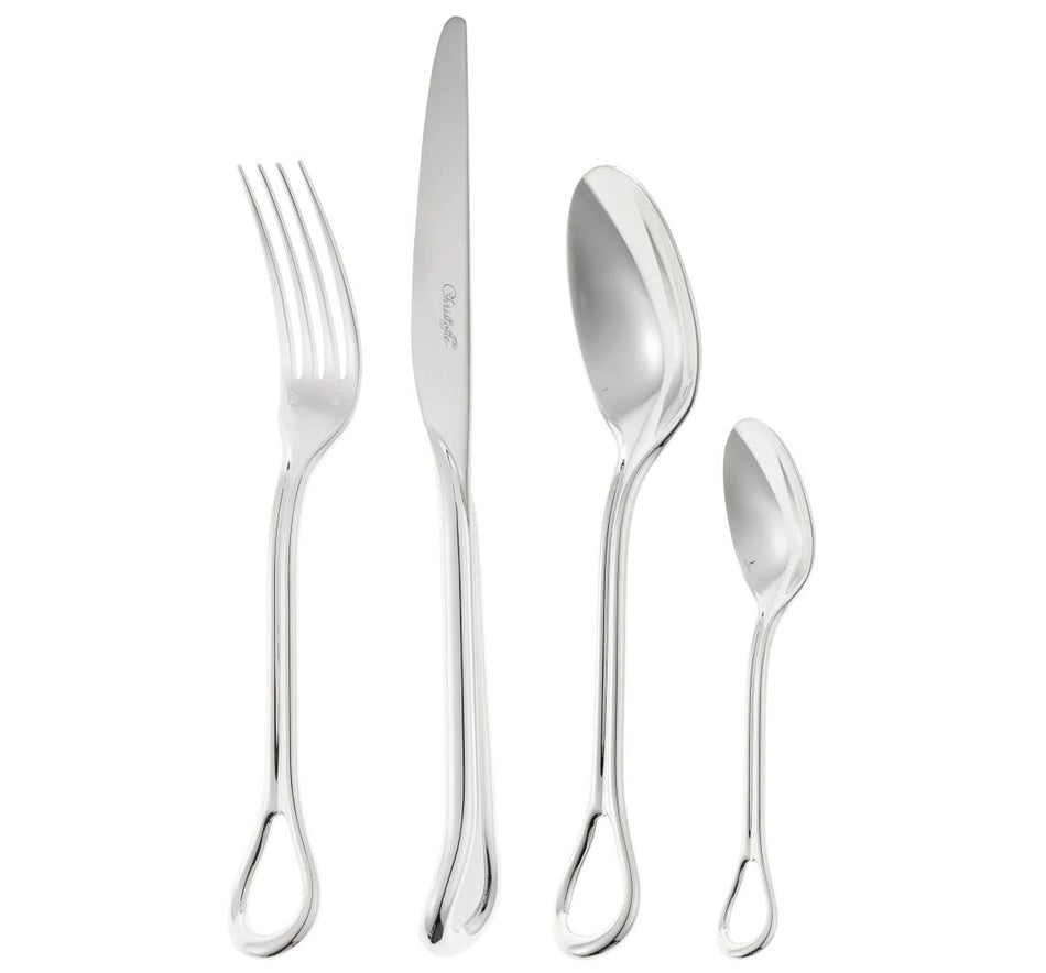 Christofle Carrousel Silver-Plated Flatware Set with Standard Storage Box