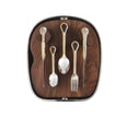 Christofle Carrousel Two-Tone Shell Silver-Plated 24-Piece Flatware Set