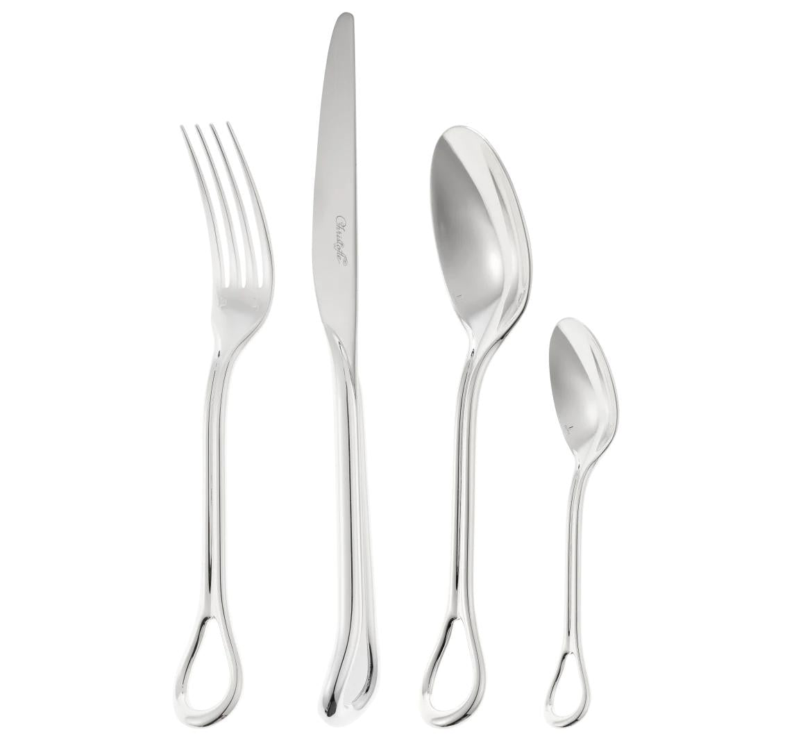 Christofle Carrousel Silver-Plated Flatware Set with Standard Storage Box