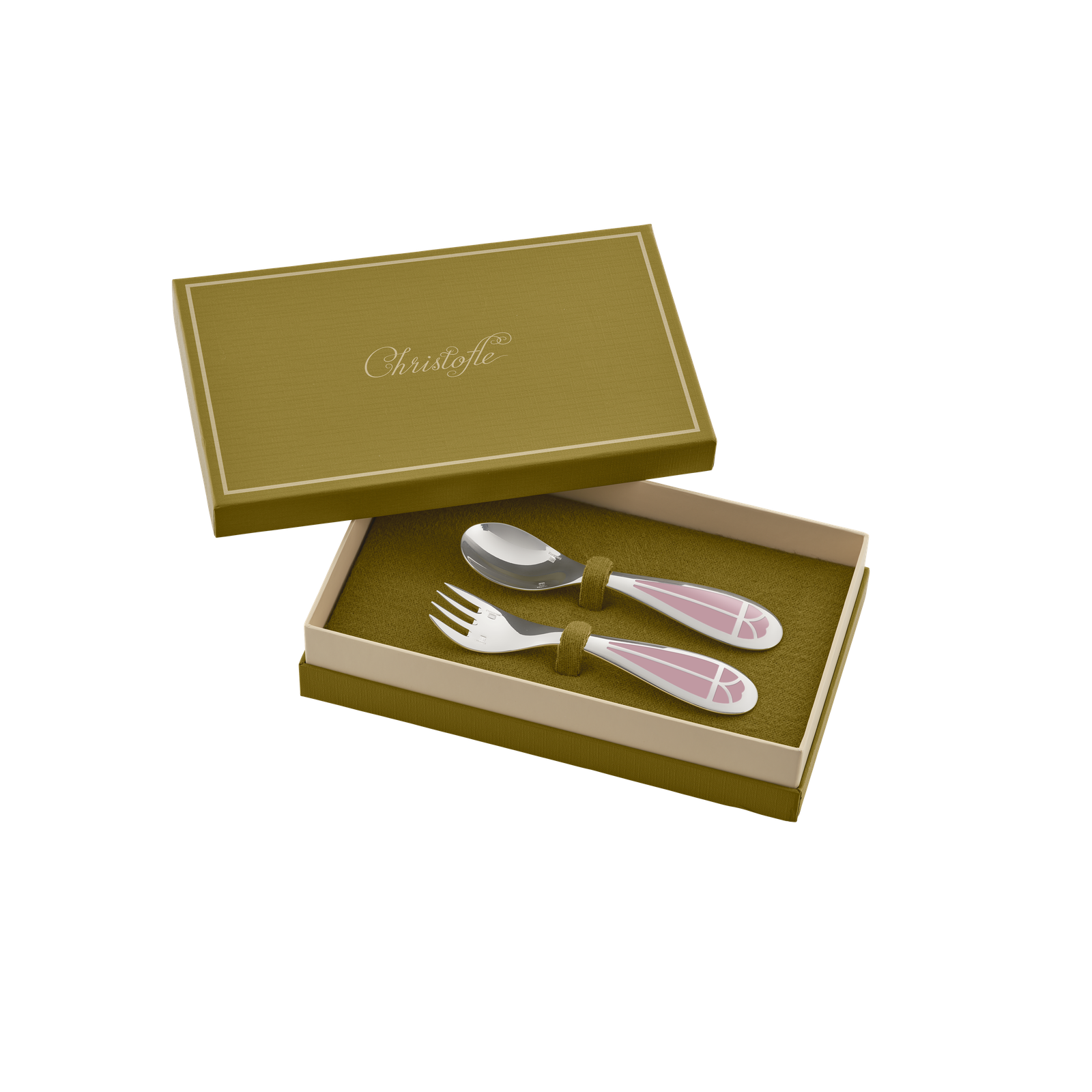 Christofle Talisman Silver Plated 2-Piece Cutlery Set For Baby