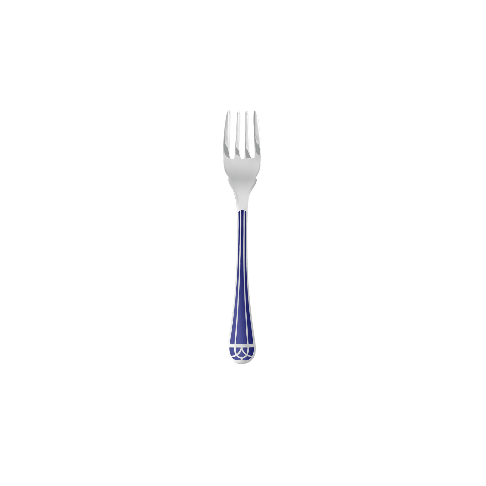 Christofle Talisman Silver Plated Fish Fork Blue
