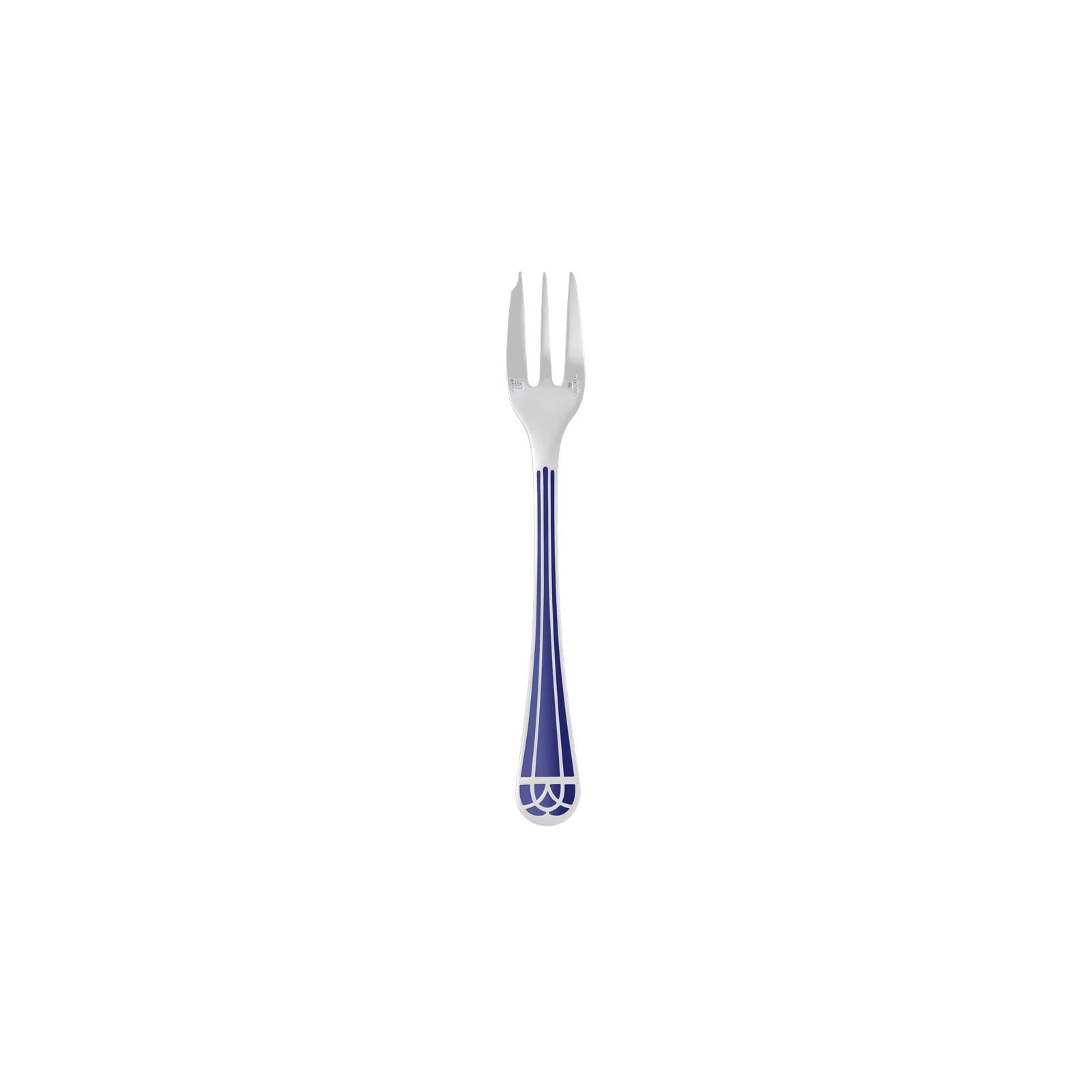 Christofle Talisman Silver Plated Cake Fork Blue