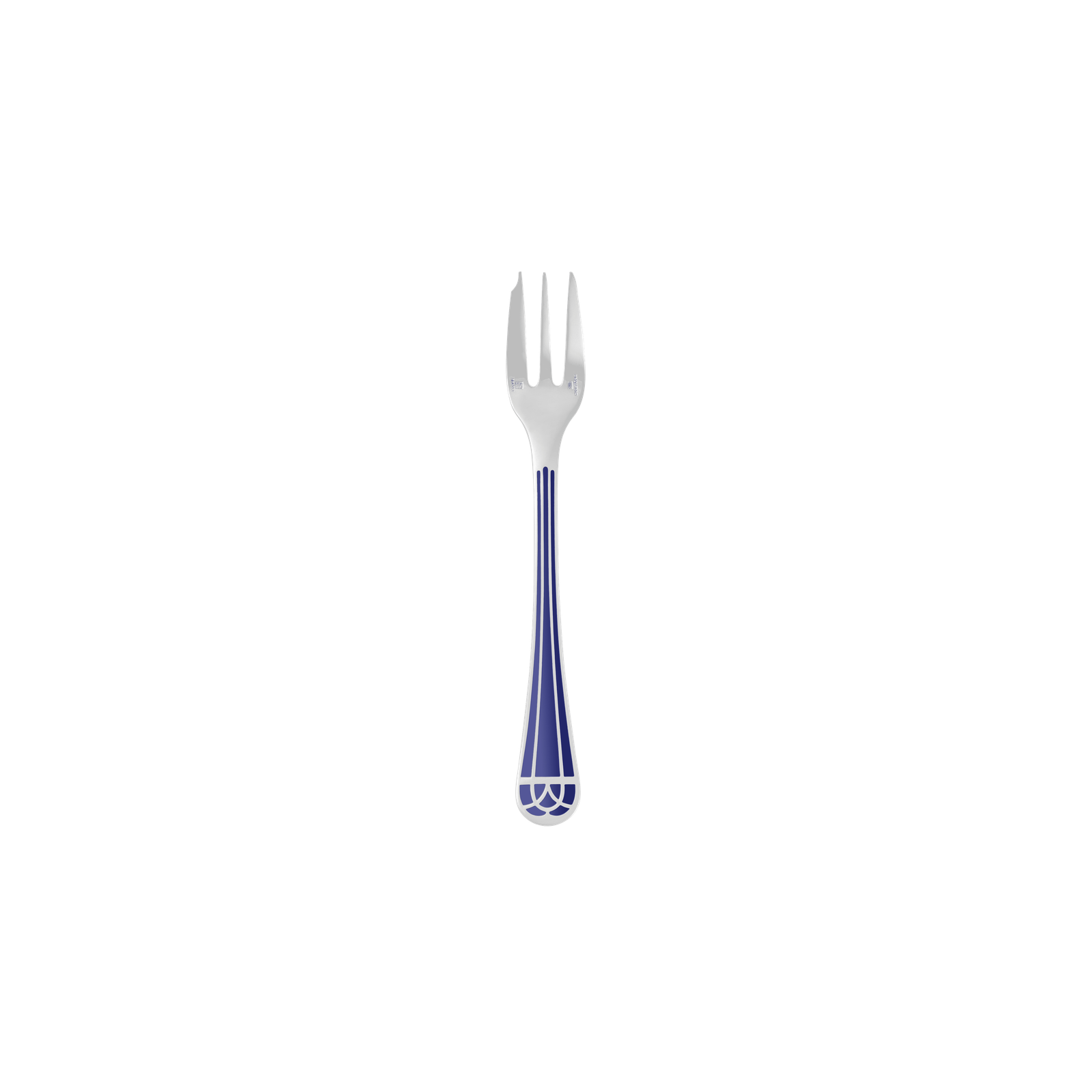Christofle Talisman Silver Plated Cake Fork Blue