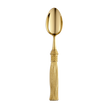 Christofle Pompon Silver Plated Gilded 4-Piece Cutlery Set