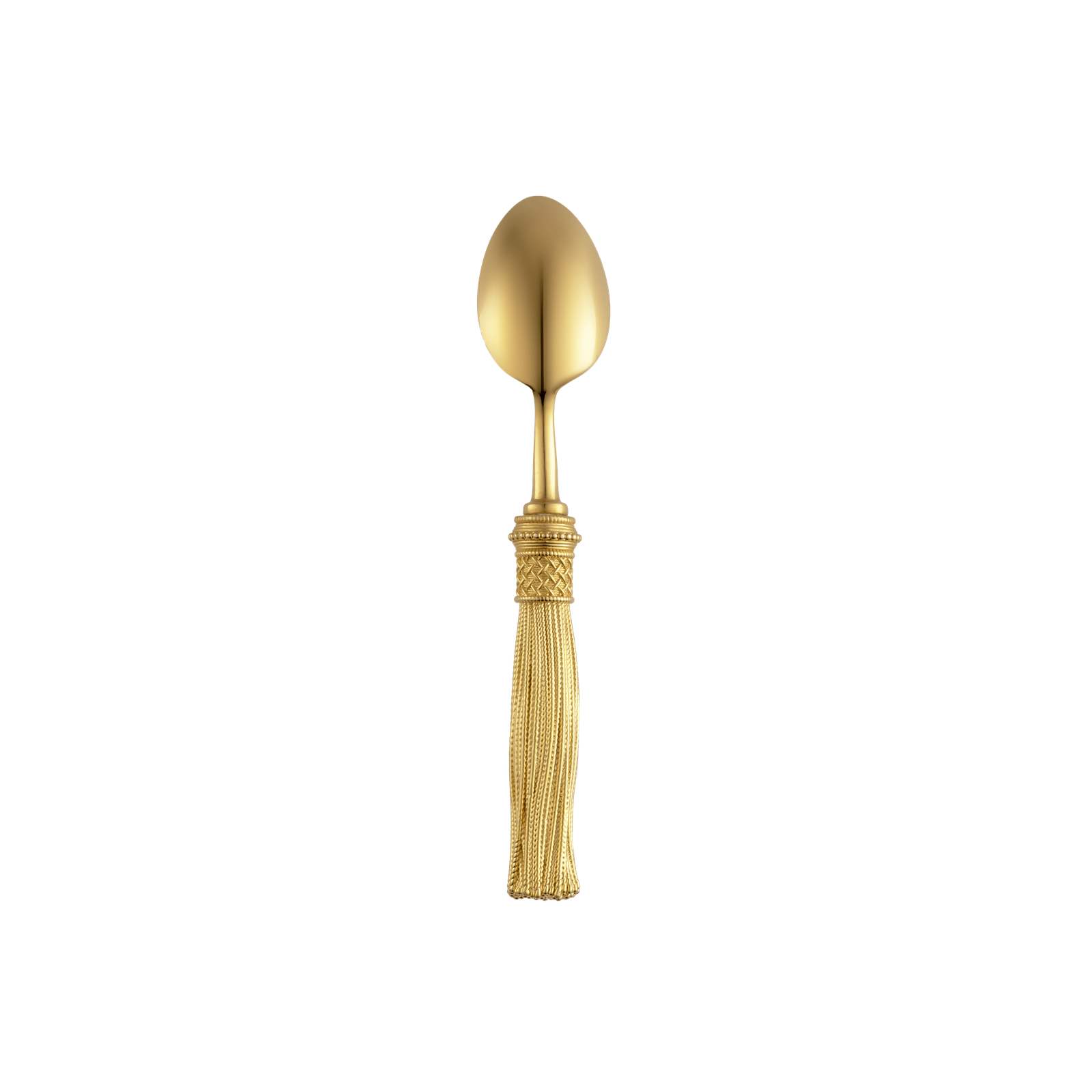 Christofle Pompon Silver Plated Gilded 4-Piece Cutlery Set