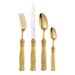 Christofle Pompon Silver Plated Gilded 4-Piece Cutlery Set