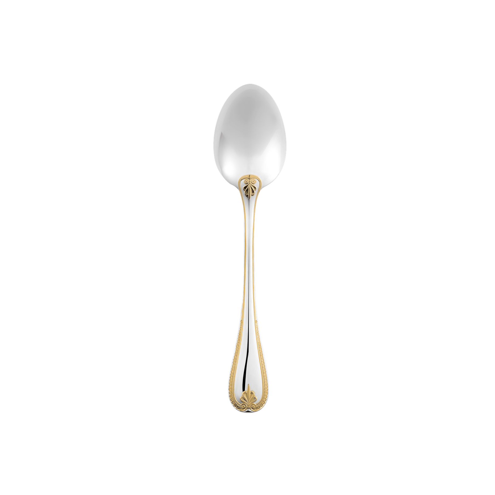 Christofle Malmaison Silver Plated Gold Accents Tablespoon