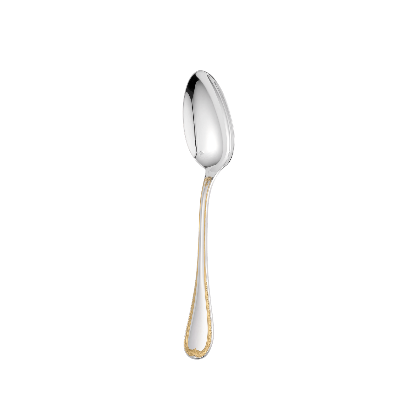 Christofle Malmaison Silver Plated Gold Accents Tablespoon