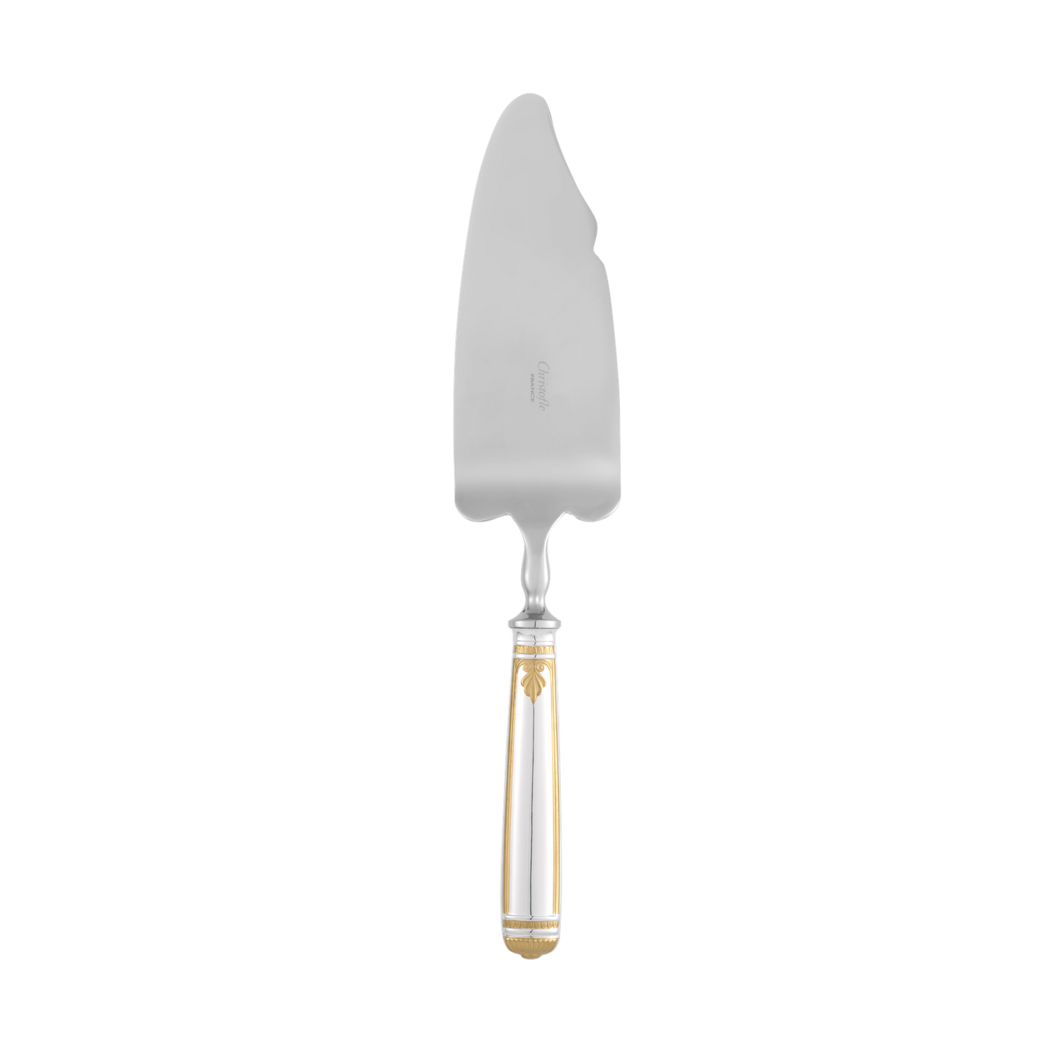 Christofle Malmaison Silver Plated Gold Accents Cake Slice