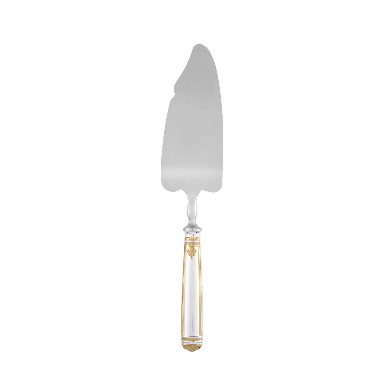 Christofle Malmaison Silver Plated Gold Accents Cake Slice