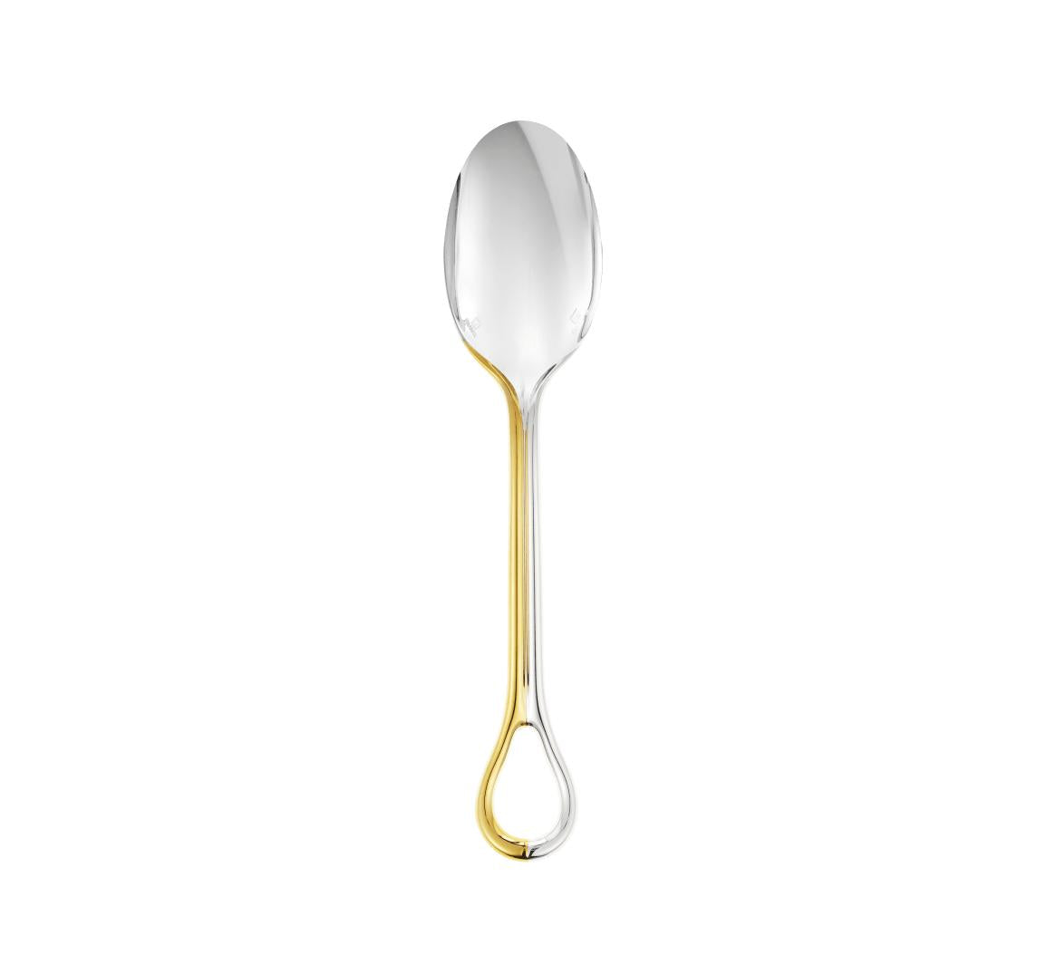 Christofle Carrousel Partially Gilded Silver-Plated Tablespoon