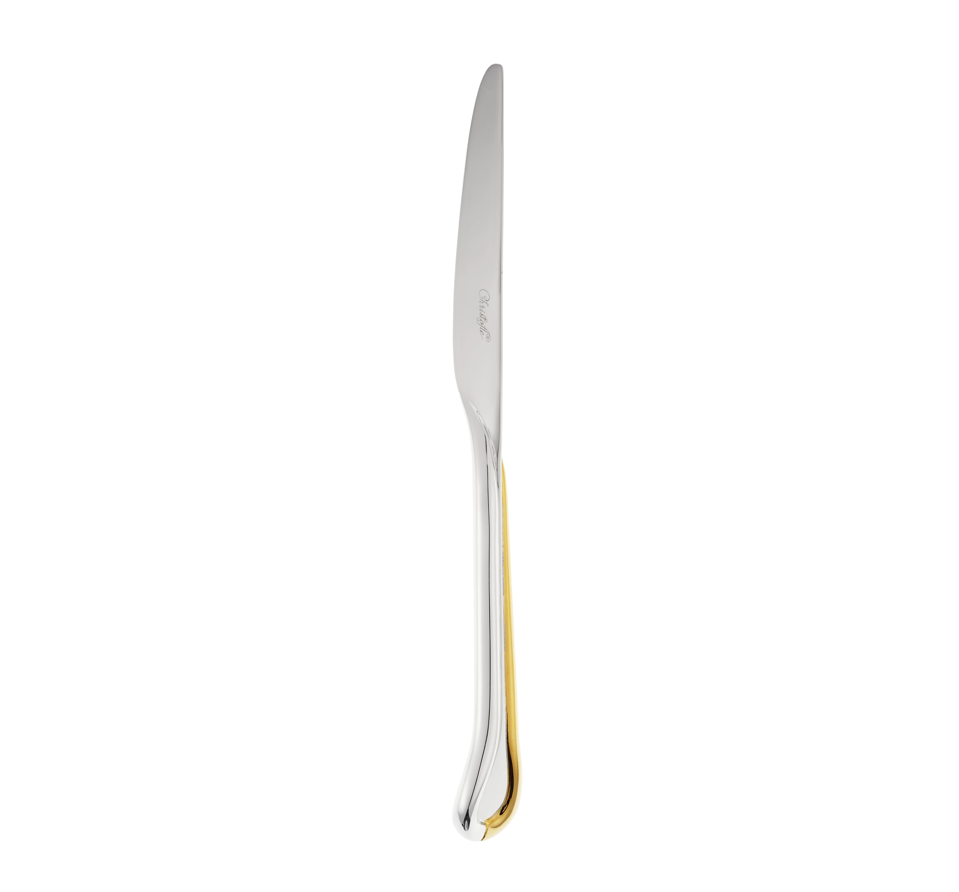 Christofle Carrousel Partially Gilded Silver-Plated Dinner Knife