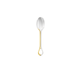 Christofle Carrousel Partially Gilded Silver-Plated Dessert Spoon