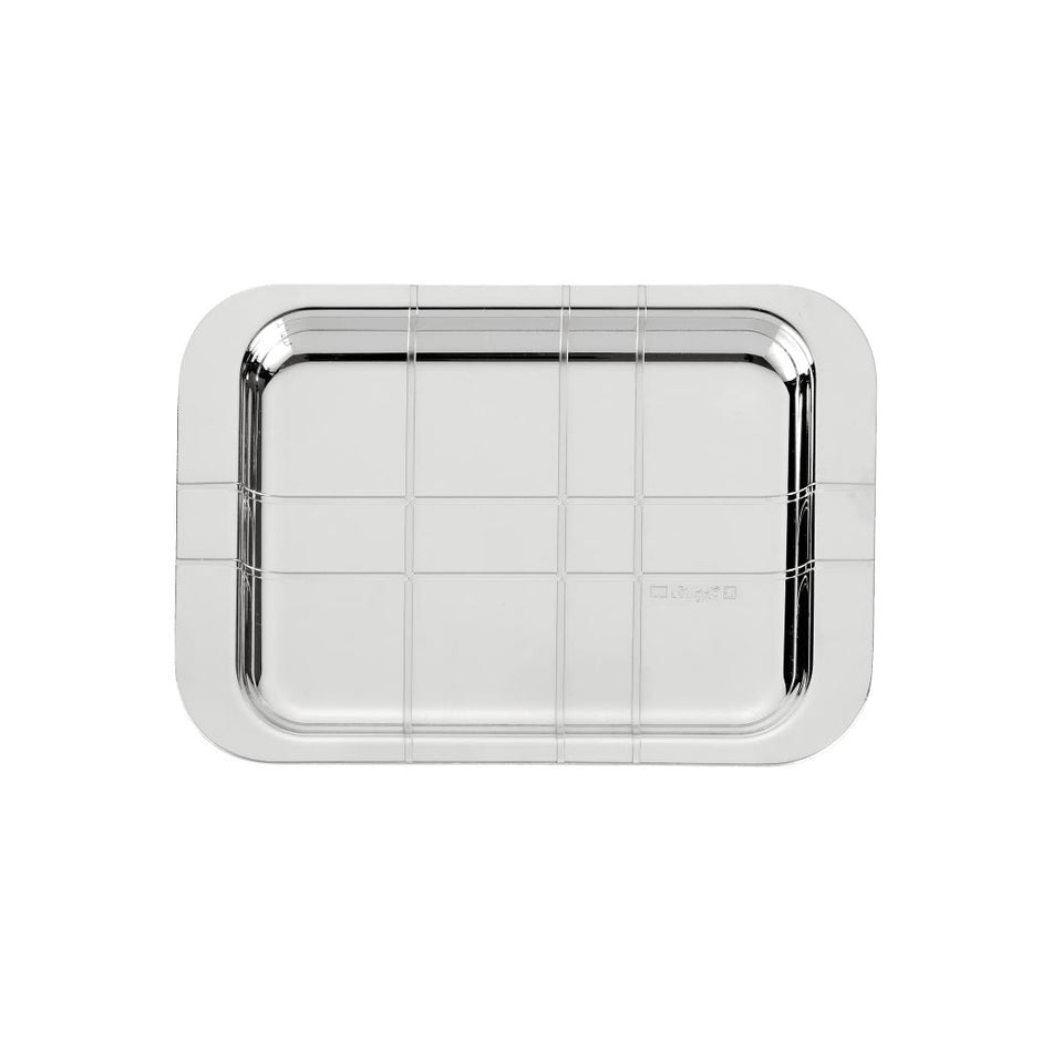Christofle Graphik Silver-Plated Rectangular Tray