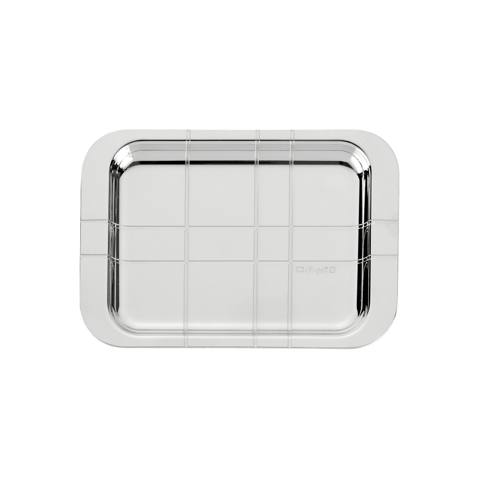 Christofle Graphik Silver-Plated Rectangular Tray
