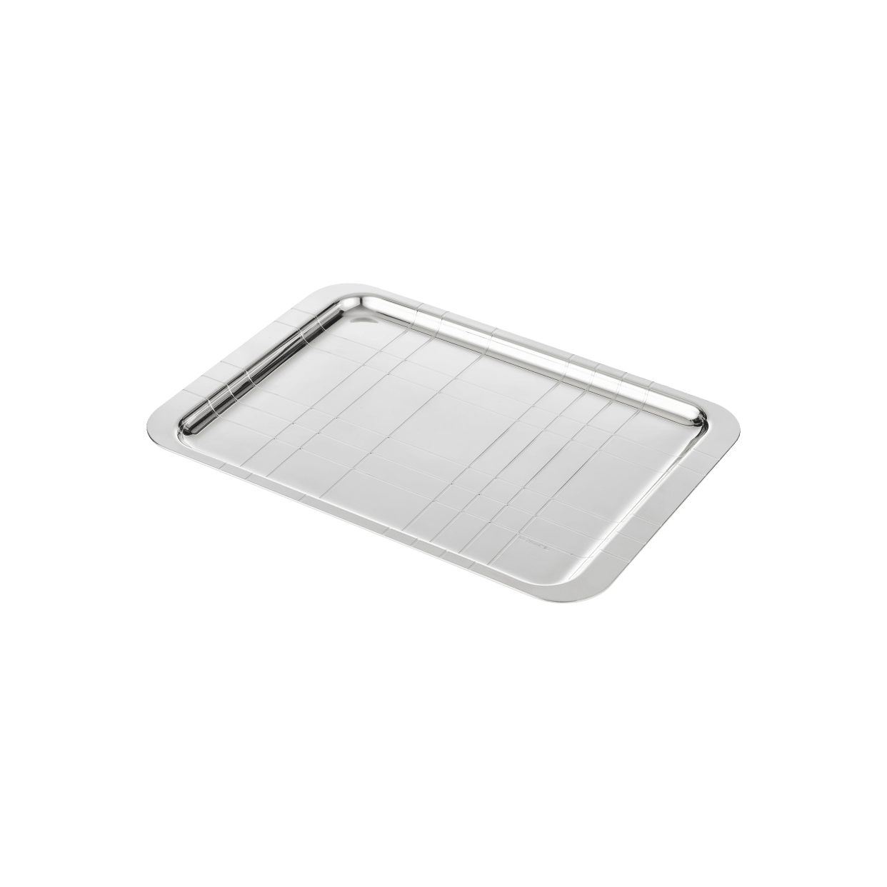 Christofle Graphik Silver-Plated Rectangular Tray