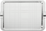 Christofle Graphik Silver-Plated Rectangular Tray - 18 x 13 in