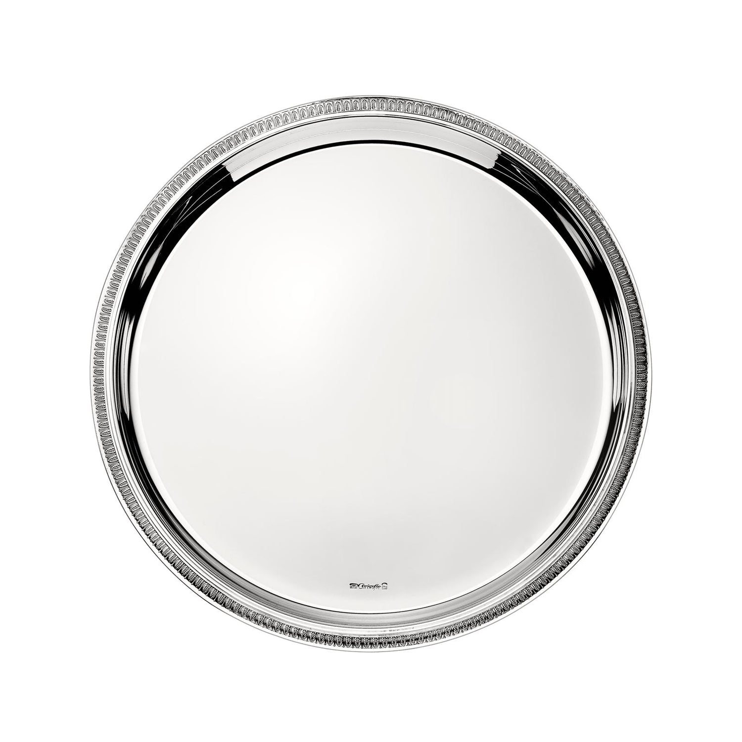 Christofle Malmaison Silver Plated Round Tray