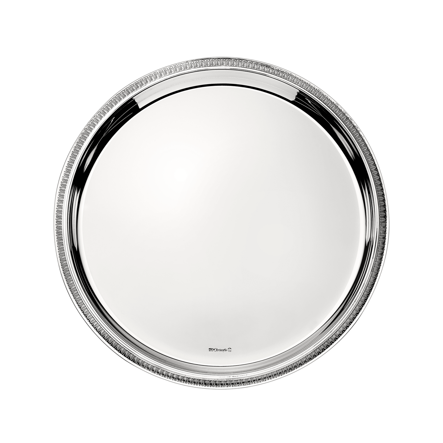 Christofle Malmaison Silver Plated Round Tray