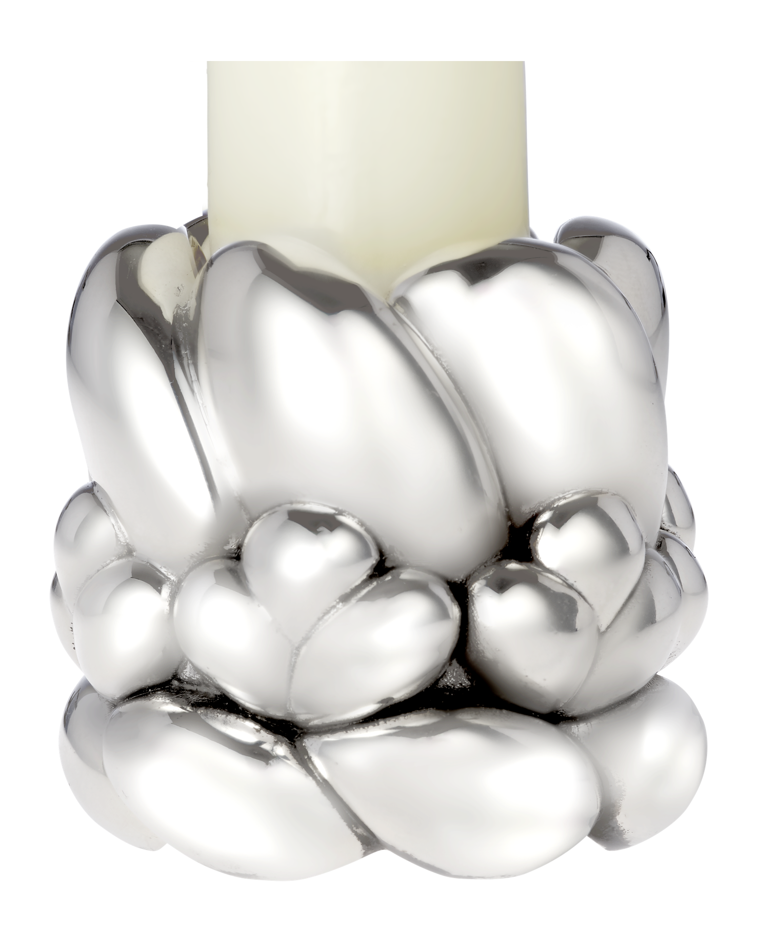 Christofle Babylone Silver-Plated Candle Holder / Odorless