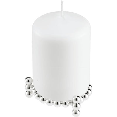 Christofle Perles Silver-Plated Candle Jewel Holder