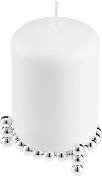 Christofle Perles Silver-Plated Candle Jewel Holder