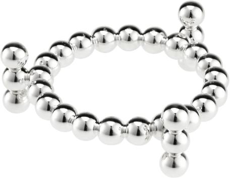 Christofle Perles Silver-Plated Candle Jewel Holder