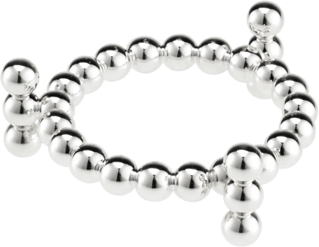 Christofle Perles Silver-Plated Candle Jewel Holder