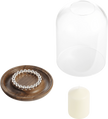 Christofle Perles Silver-Plated and Walnut Hurricane