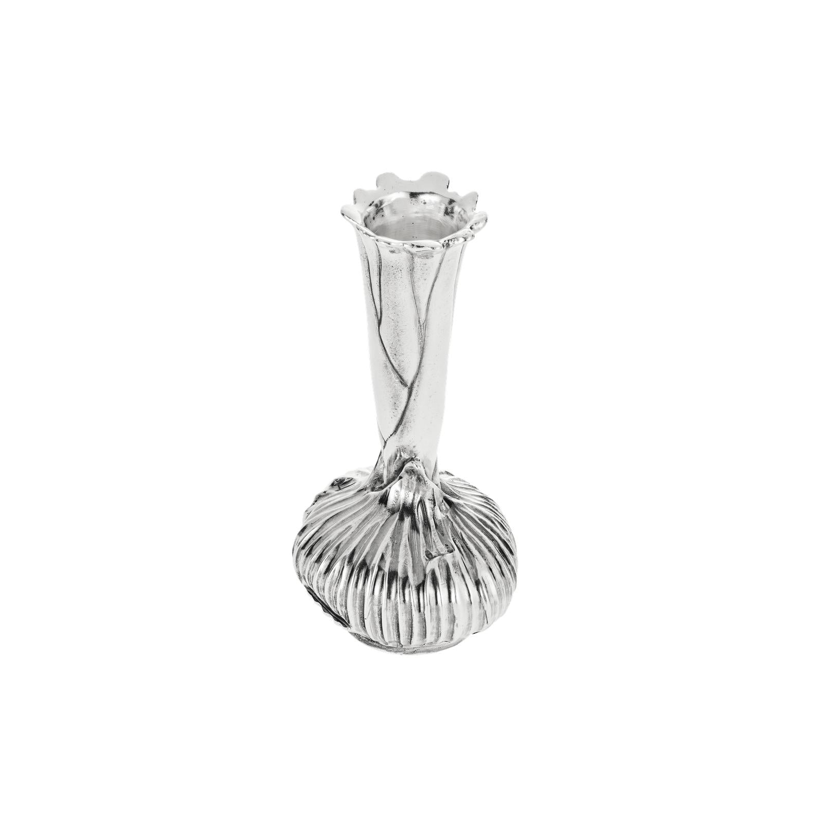 Christofle Les Collections Historiques Silver Plated Onion Vase