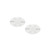 Christofle Malmaison Silver Plated 2 Glass Coasters Palmettes