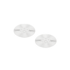 Christofle Malmaison Silver Plated 2 Glass Coasters Palmettes