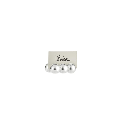 Christofle Perles Silver Plated Place Card Holders -Set of 2