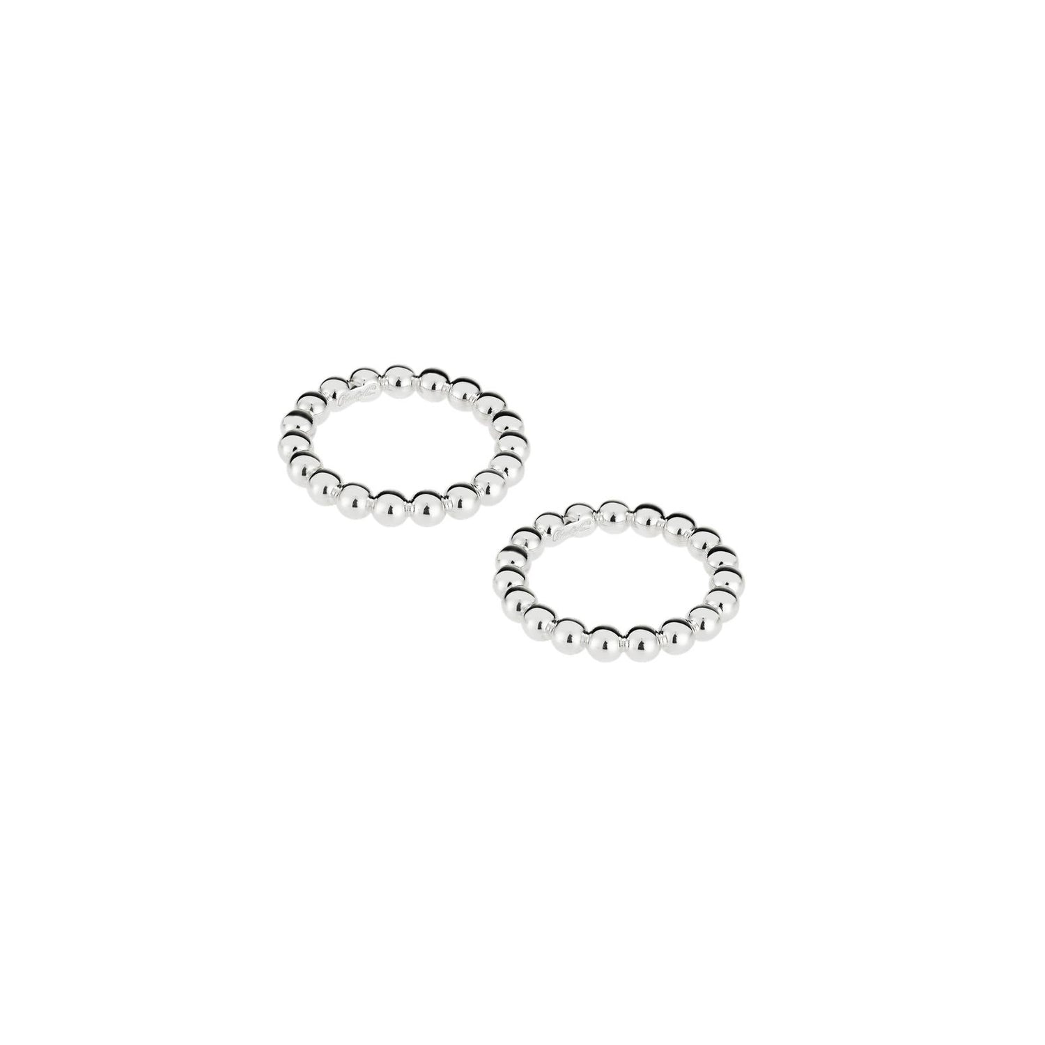Christofle Perles Silver Plated Napkin Rings -Set of 2