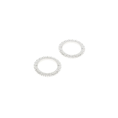 Christofle Malmaison Silver Plated 2 Napkin Rings Palmettes