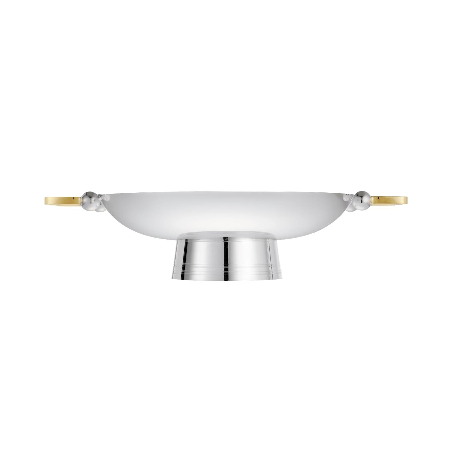 Christofle Les Collections Historiques Silver Plated Bowl With Gilded Handles 36 Cm Fjerdingstad