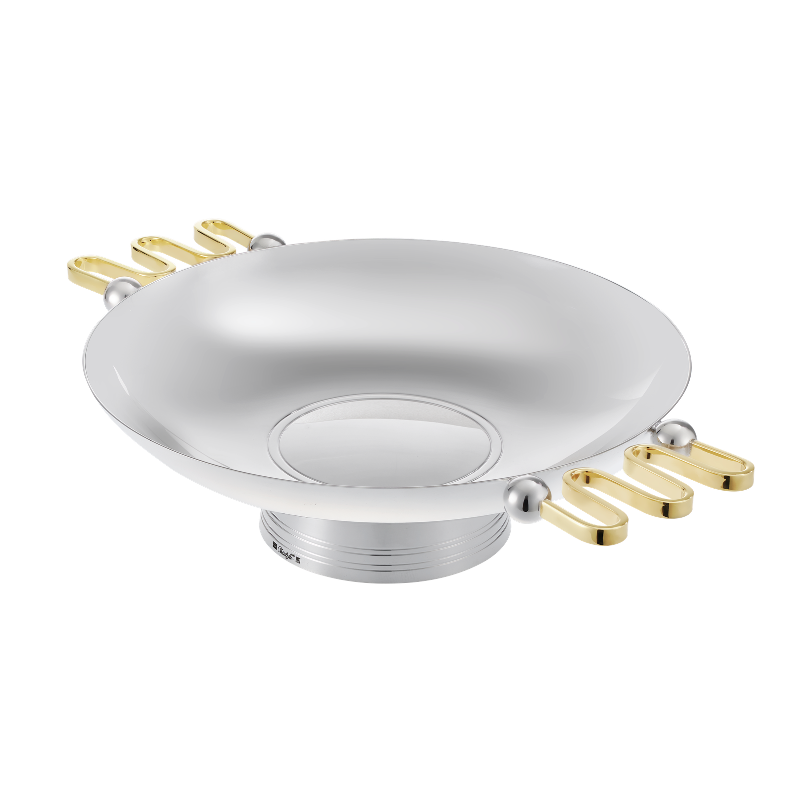 Christofle Les Collections Historiques Silver Plated Bowl With Gilded Handles 36 Cm Fjerdingstad
