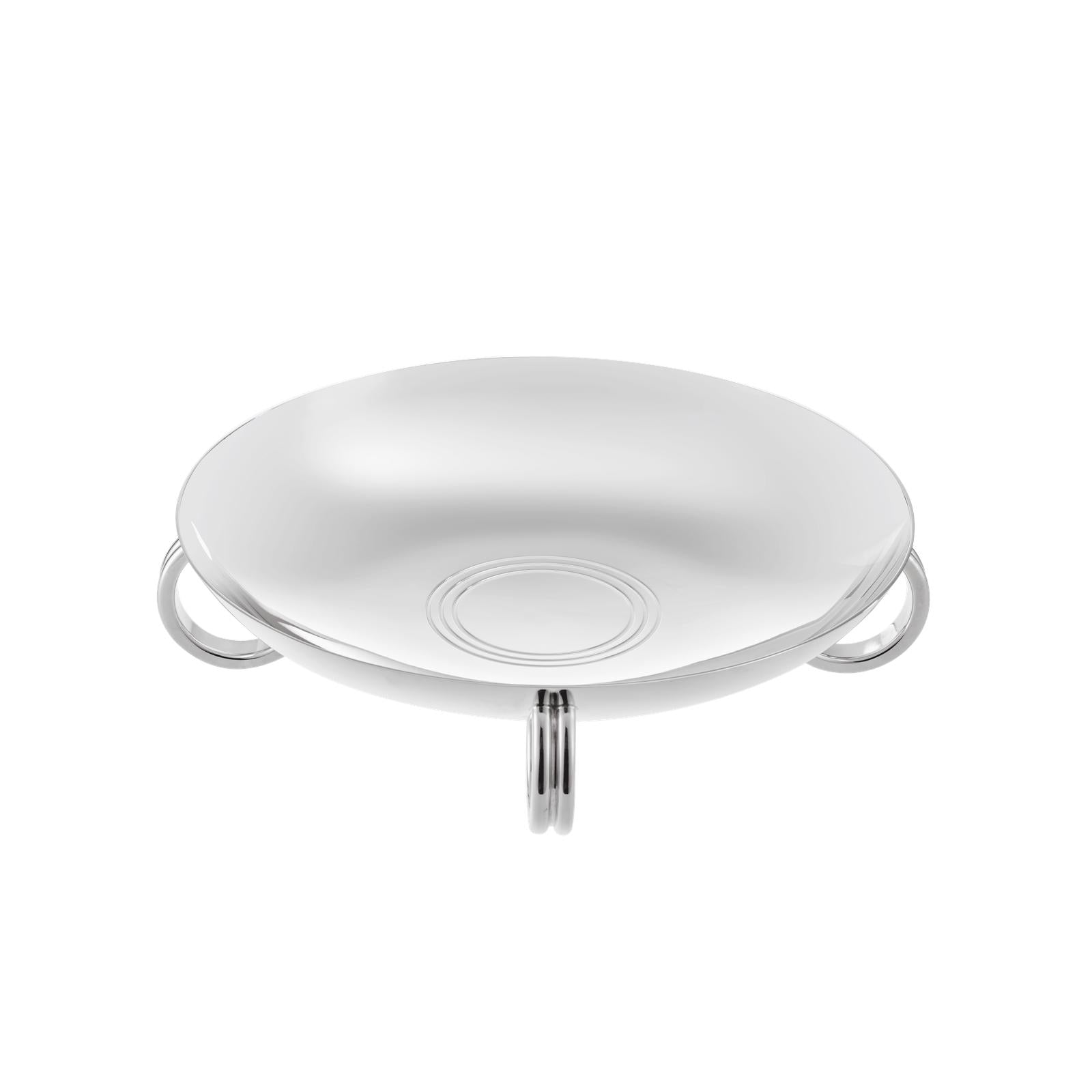 Christofle Les Collections Historiques Silver Plated Four-Ring Centrepiece 29,5 Cm Fjerdingstad