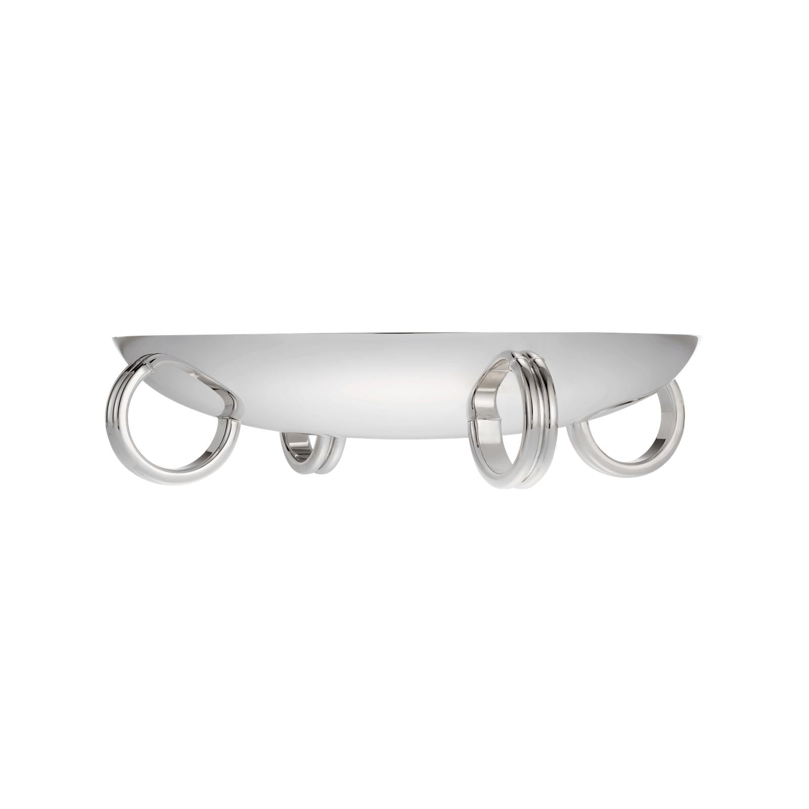 Christofle Les Collections Historiques Silver Plated Four-Ring Centrepiece 29,5 Cm Fjerdingstad