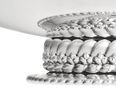 Christofle Babylone Silver-Plated Candle Holder / Odorless