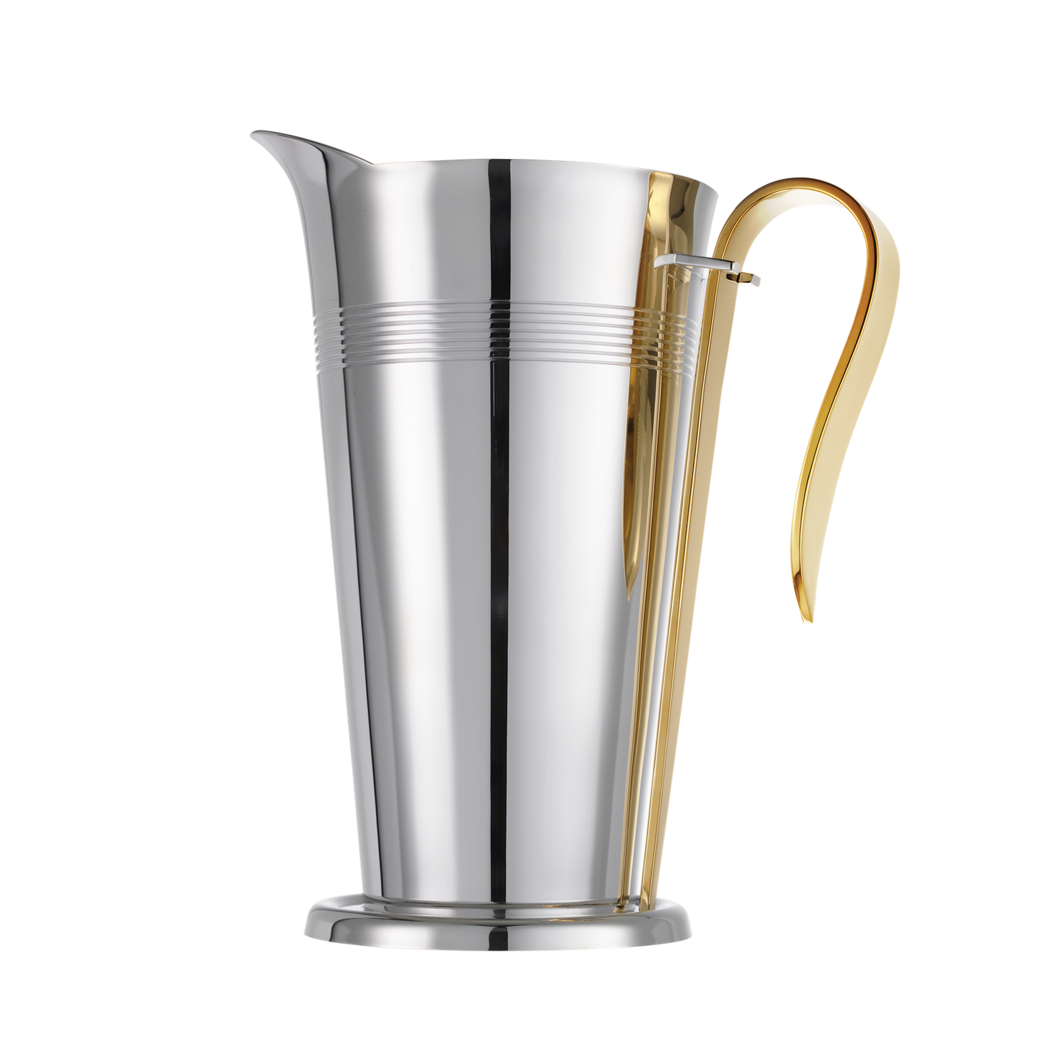 Christofle Les Collections Historiques Silver Plated Water Pitcher With Gilded Handle Fjerdingstad