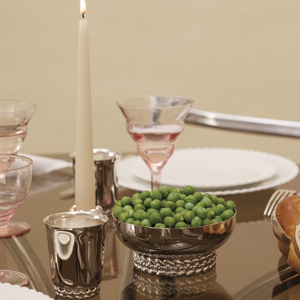Christofle Babylone Silver Plated Bowl