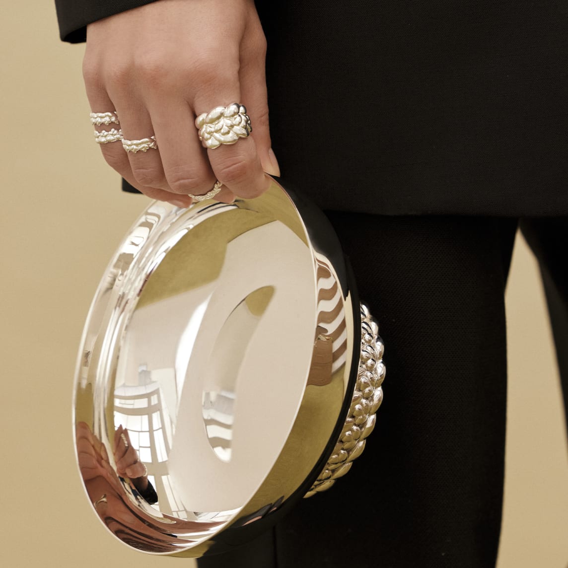 Christofle Babylone Silver Plated Bowl
