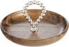 Christofle Perles Silver-Plated and Walnut Bowl