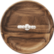 Christofle Perles Silver-Plated and Walnut Bowl