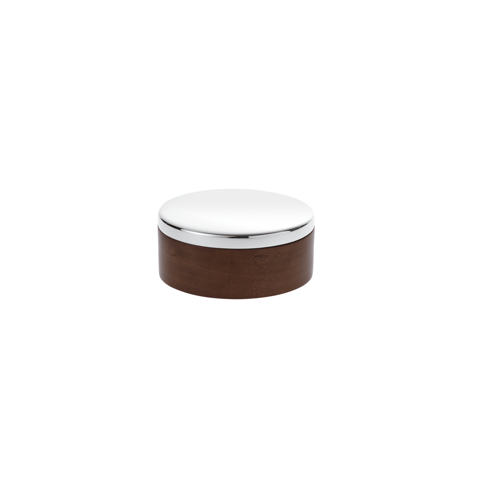 Christofle Uni Silver Plated Round Box 8 Cm