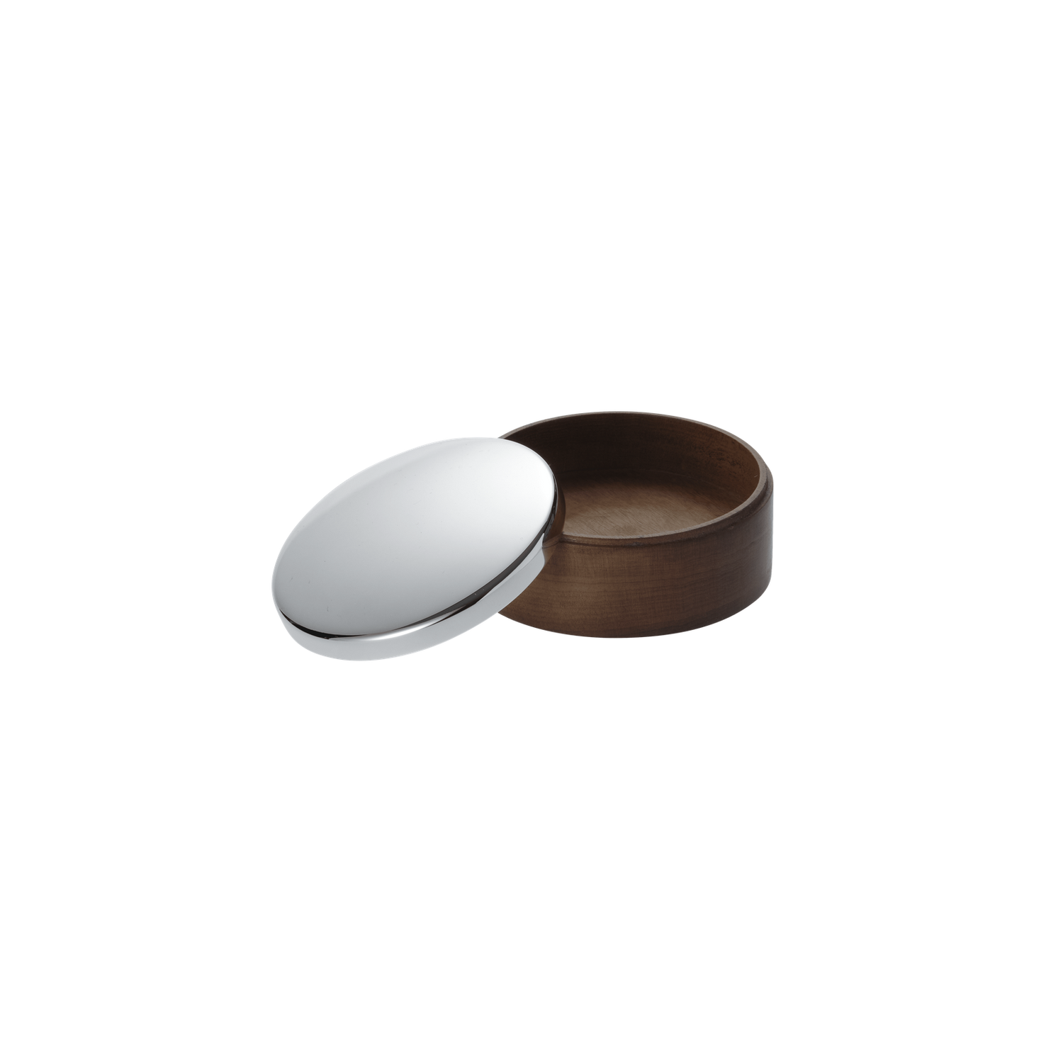 Christofle Uni Silver Plated Round Box 8 Cm