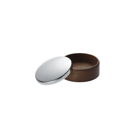 Christofle Uni Silver Plated Round Box 8 Cm