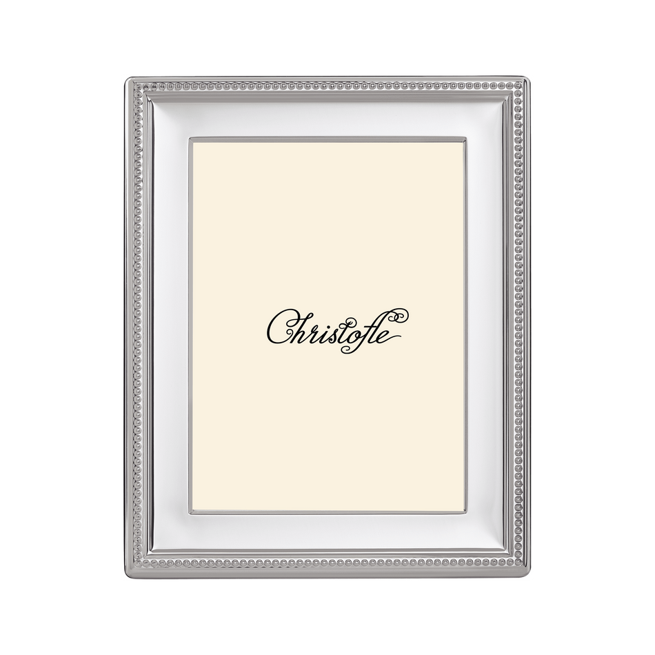 Christofle Perles Silver-Plated 5' x 7' Picture Frame